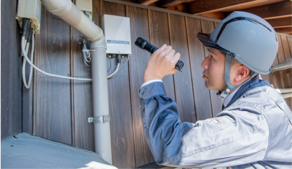 作業をしている写真