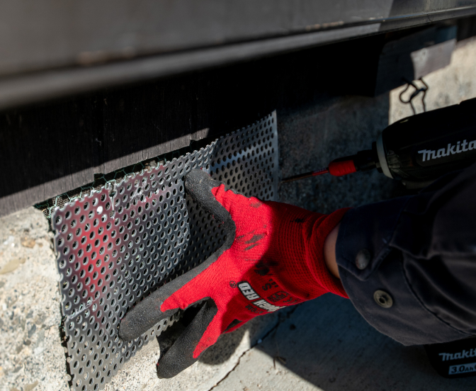 侵入防止対策の様子