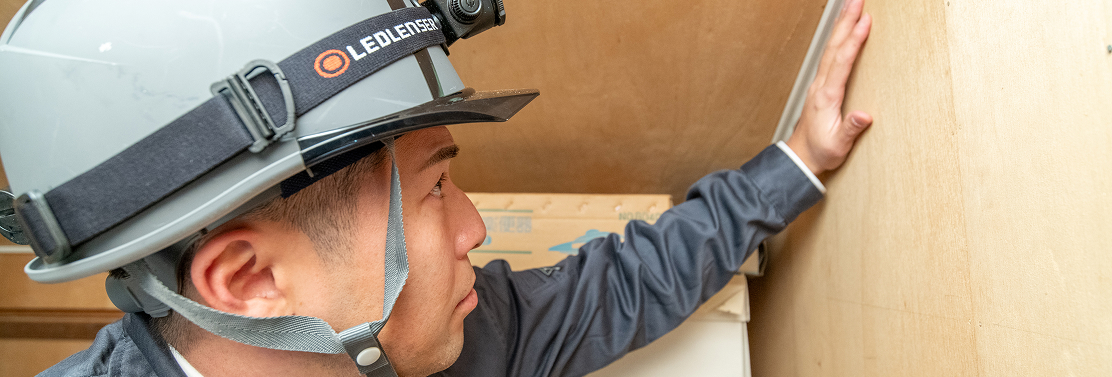 害獣駆除作業中の写真