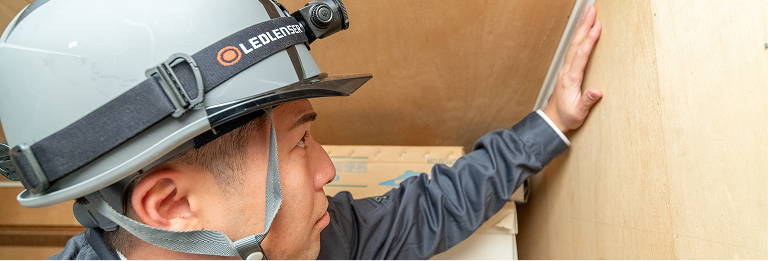 害虫駆除の作業風景