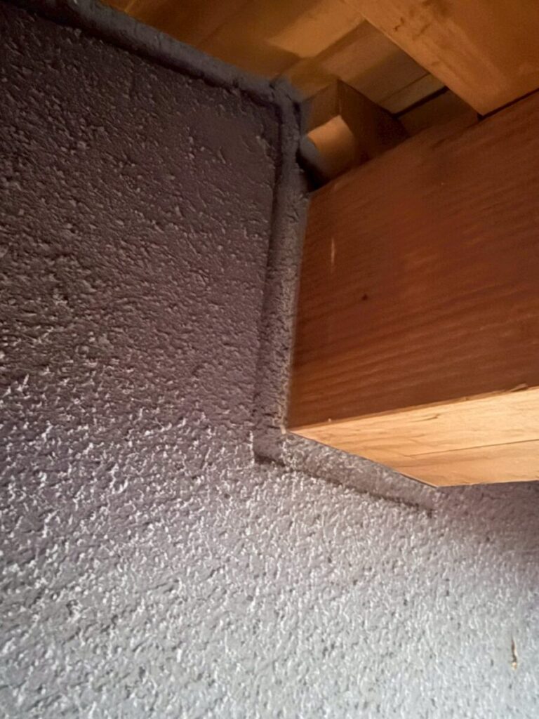 梁上のネズミ侵入口の穴