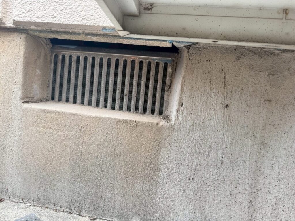 岐阜　イタチ侵入口