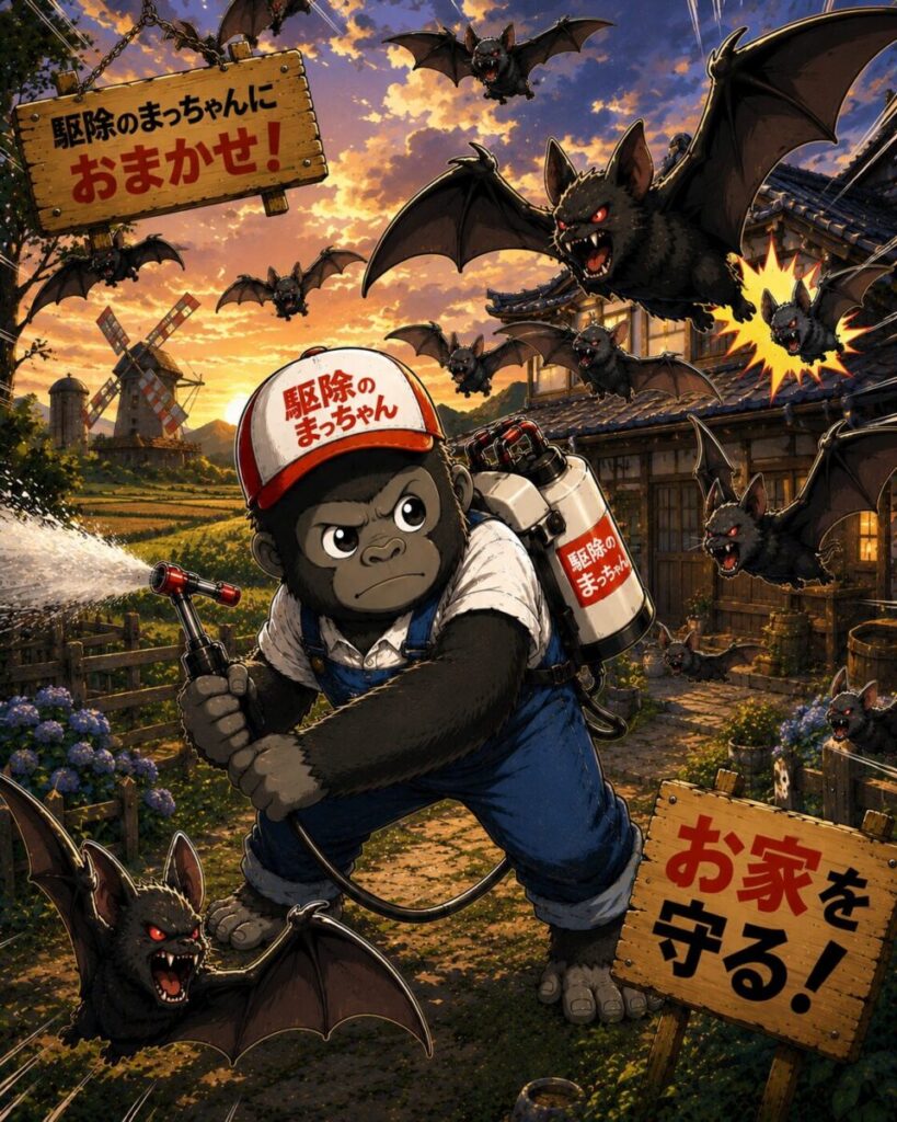 コウモリ被害